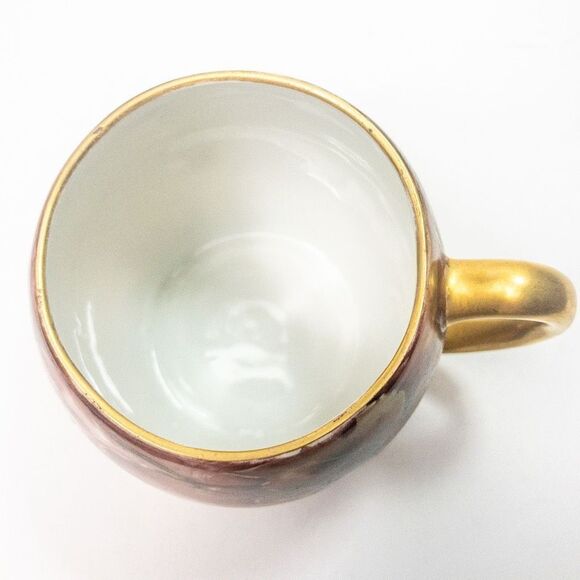 Antique T&V Limoges Porcelain Artist Signed Coffee Mug France - Picture 4 of 10